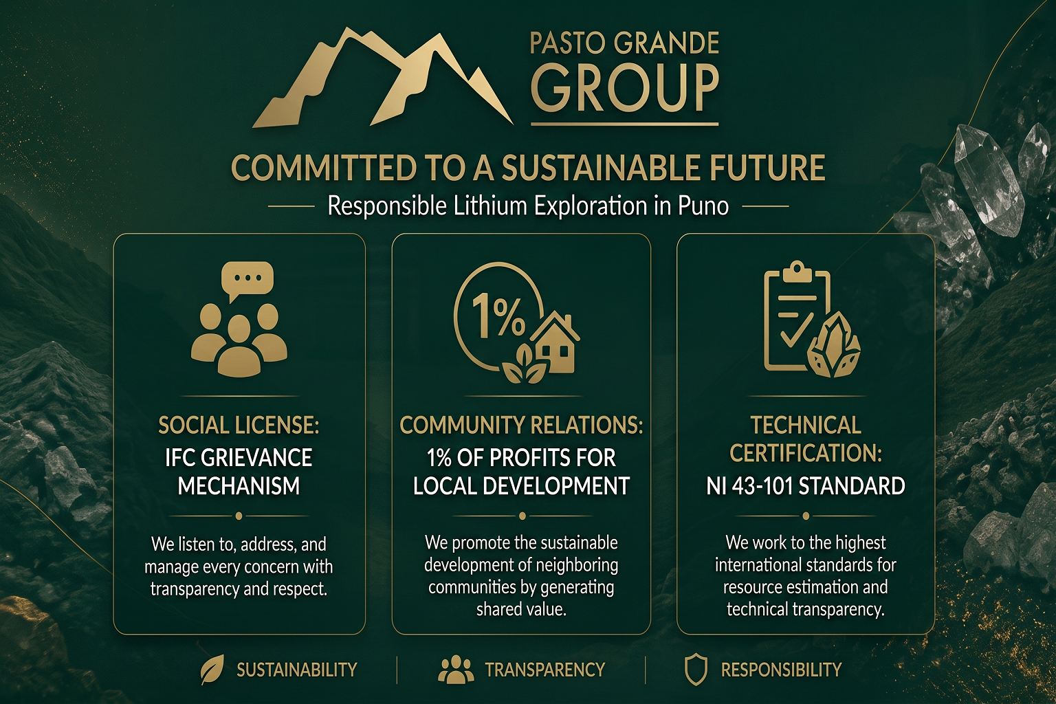 Pasto Grande - Sustainability