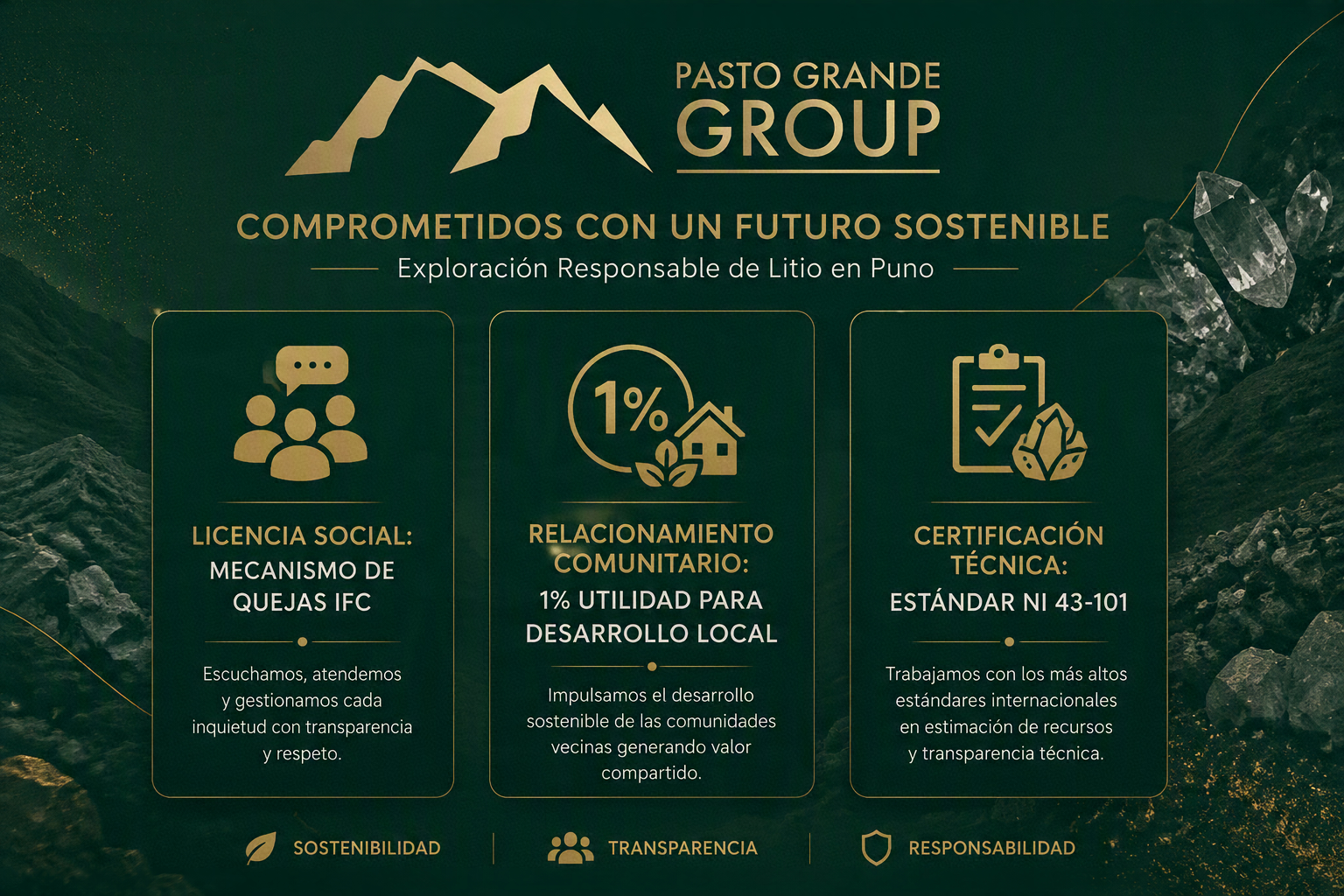 Pasto Grande - Sostenibilidad